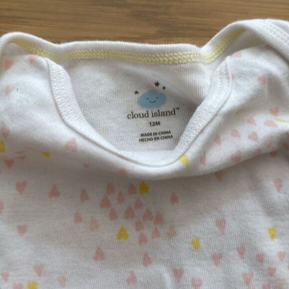 Cloud island Onsie Set - Pink, Yellow, and White - Picture 2 of 4